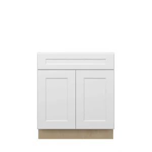 Norfolk Assembled 30 in. W x 34.5 in. H x 24 in. D Plywood Base Cabinet in Painted White