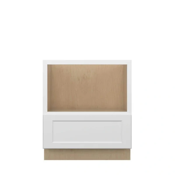 Norfolk Assembled 30 in. W x 34.5 in. H x 24 in. D Plywood Base Microwave Cabinet in Painted White