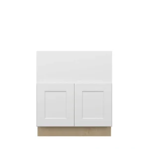 Norfolk Assembled 30 in. W x 34.5 in. H x 24 in. D Plywood Farm Sink Base Cabinet in Painted White