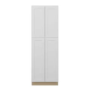 Norfolk Assembled 30 in. W x 90 in. H x 24 in. D Plywood Pantry Cabinet in Painted White