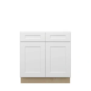 Norfolk Assembled 33 in. W x 34.5 in. H x 24 in. D Plywood Base Cabinet in Painted White
