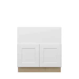 Norfolk Assembled 33 in. W x 34.5 in. H x 24 in. D Plywood Farm Sink Base Cabinet in Painted White