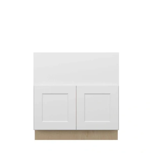 Norfolk Assembled 33 in. W x 34.5 in. H x 24 in. D Plywood Farm Sink Base Cabinet in Painted White
