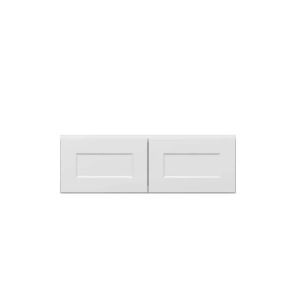 Norfolk Assembled 36 in. W x 12 in. H x 24 in. D Plywood Wall Cabinet in Painted White