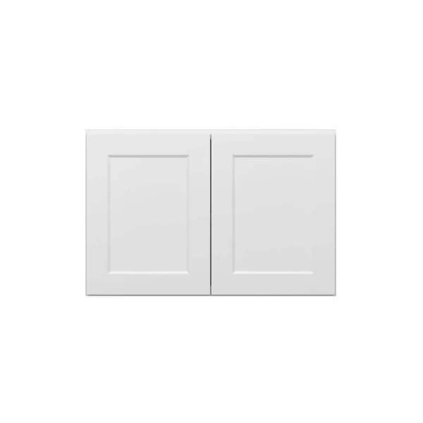 Norfolk Assembled 36 in. W x 24 in. H x 12 in. D Plywood Wall Cabinet in Painted White