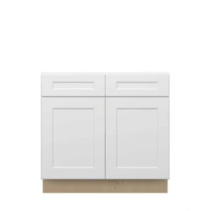 Norfolk Assembled 36 in. W x 34.5 in. H x 24 in. D Plywood Base Cabinet in Painted White
