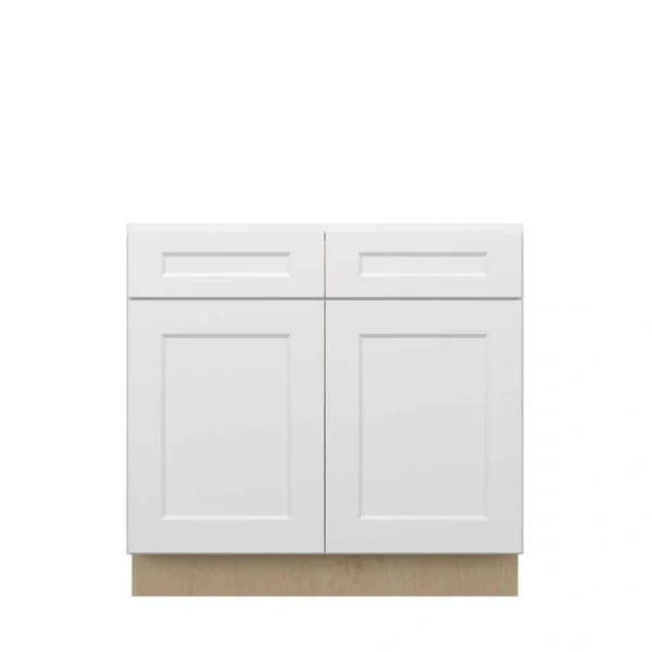 Norfolk Assembled 36 in. W x 34.5 in. H x 24 in. D Plywood Base Cabinet in Painted White