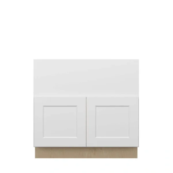 Norfolk Assembled 36 in. W x 34.5 in. H x 24 in. D Plywood Farm Sink Base Cabinet in Painted White