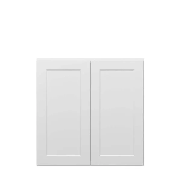 Norfolk Assembled 36 in. W x 36 in. H x 12 in. D Plywood Wall Cabinet in Painted White