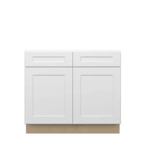 Norfolk Assembled 39 in. W x 34.5 in. H x 24 in. D Plywood Base Cabinet in Painted White