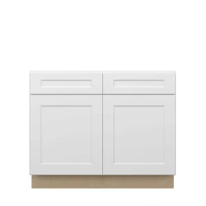 Norfolk Assembled 42 in. W x 34.5 in. H x 24 in. D Plywood Sink Base Cabinet in Painted White