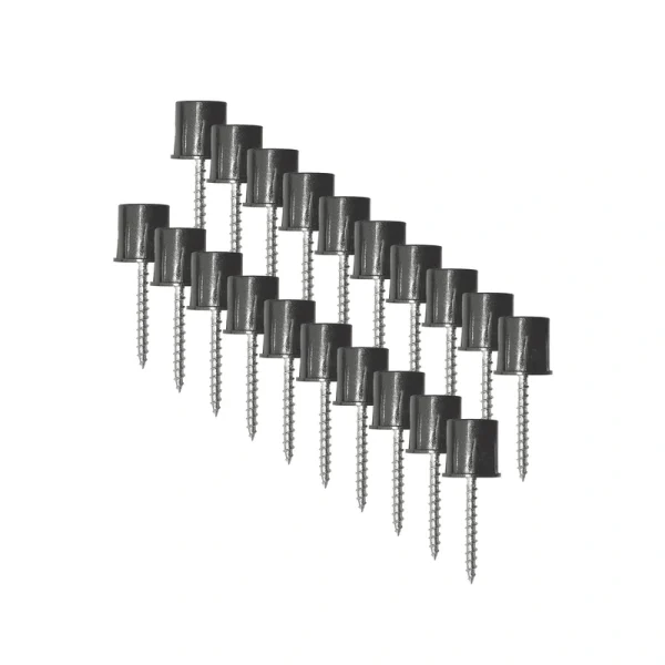 Nuvo Iron 0.75-in x 0.75-in Black Plastic Baluster Connector (20-Pack)