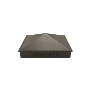 Nuvo Iron 4-in x 4-in Black Aluminum Deck Post Cap T726916228