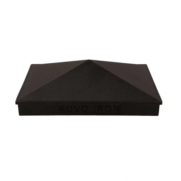 Nuvo Iron 4-in x 6-in Black Aluminum Deck Post Cap