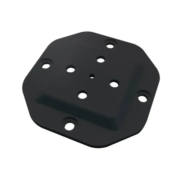 Nuvo Iron 5.25-in x 5.25-in Black Powder Coated Steel Post Connector