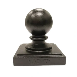 Nuvo Iron 6-in x 6-in Black Aluminum Deck Post Cap T726915679