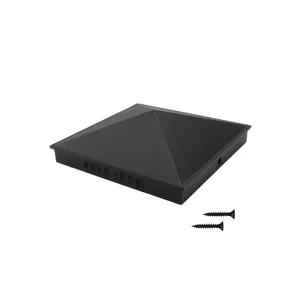 Nuvo Iron 6-in x 6-in Black Aluminum Deck Post Cap T726916239
