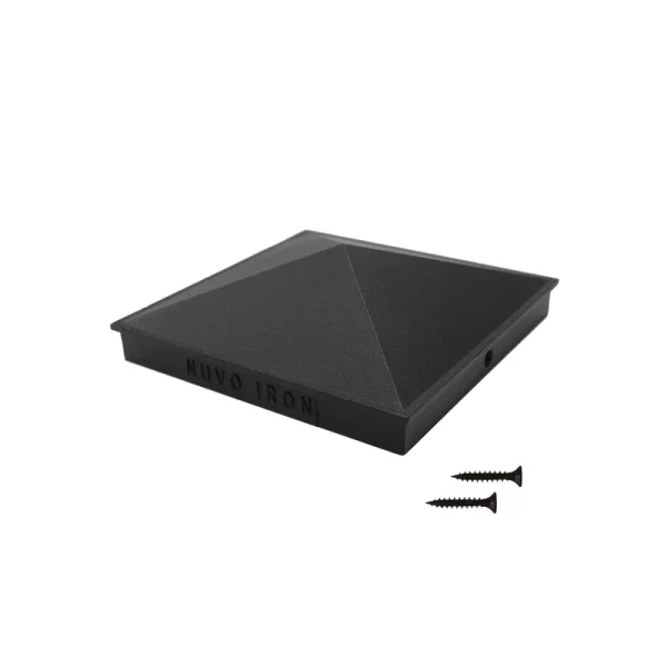 Nuvo Iron 6-in x 6-in Black Aluminum Deck Post Cap T726916239