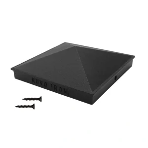 Nuvo Iron 6-in x 6-in Black Aluminum Deck Post Cap T726916244