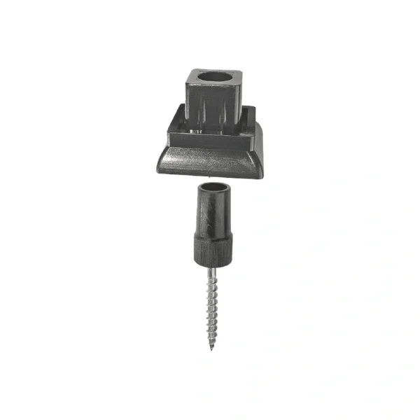 Nuvo Iron 8.75-in x 5-in Black Plastic Baluster Connector
