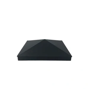 Nuvo Iron 8-in x 8-in Black Aluminum Deck Post Cap