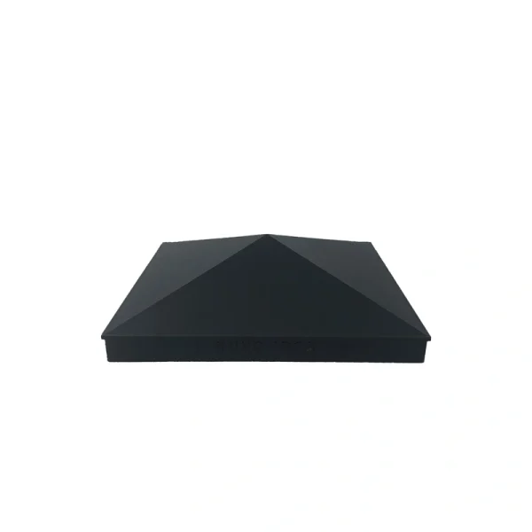 Nuvo Iron 8-in x 8-in Black Aluminum Deck Post Cap