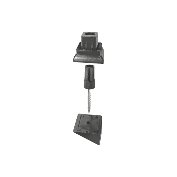 Nuvo Iron 9-in x 6.5-in Black Plastic Baluster Connector