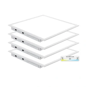 NuWatt 2 ft. x 2 ft. Integrated Backlit LED Panel Internal Driver Drop in Ceiling 4400 Lumen Dimmable 3500K 120-277V (4-Pack)