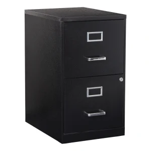 Office Star Products Metal Black 2-Drawer 14.25-in File Cabinet