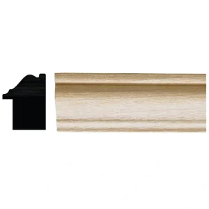 Ornamental Mouldings 1-1/16 in. x 1-3/8 in. x 96 in. White Hardwood Colonial Backband Moulding