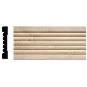 Ornamental Mouldings 1753-4FTWHW .5 in. D X 3 in. W X 47.5 in. L Unfinished White Hardwood Casing Moulding
