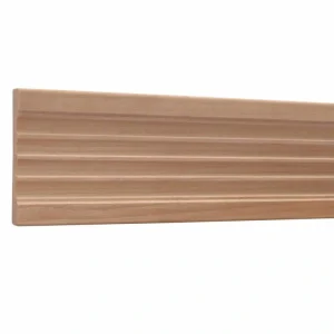 Ornamental Mouldings 819-7FTWHW 0.468 in. D x 3 in. W x 84 in. L Unfinished White Hardwood Reversible Fluted/Reeded Casing Moulding