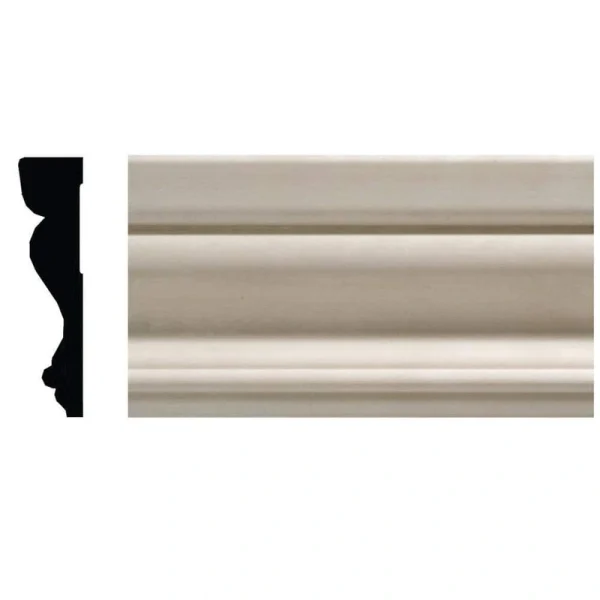 Ornamental Mouldings OML14A-7 5/8 in. x 2-1/2 in. x 84 in. White Hardwood Colonial Casing Moulding