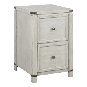 OSP Home Furnishings Baton rouge Champagne Oak 2-Drawer 19-in File Cabinet