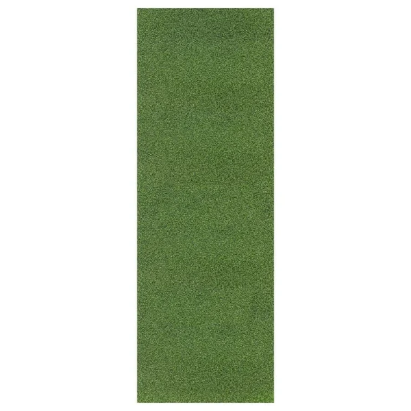 Ottomanson Golf Putting Green Waterproof Solid Indoor/Outdoor 3 ft. x 2 ft. . (3′ X 2′) Green Artificial Grass Runner Rug
