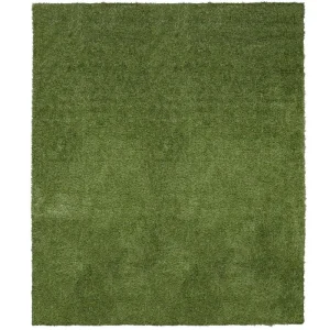 Ottomanson Pet Training Easy Clean 3 ft. x 3 ft. Indoor/Outdoor Green Reusable Training Artificial Grass Pad, Runner Rug