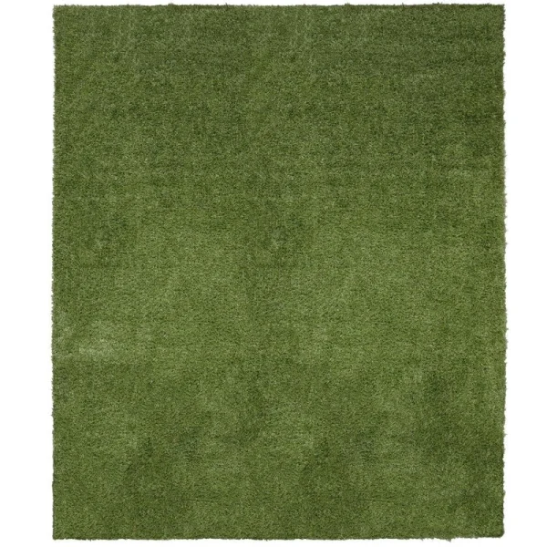 Ottomanson Pet Training Easy Clean 3 ft. x 3 ft. Indoor/Outdoor Green Reusable Training Artificial Grass Pad, Runner Rug