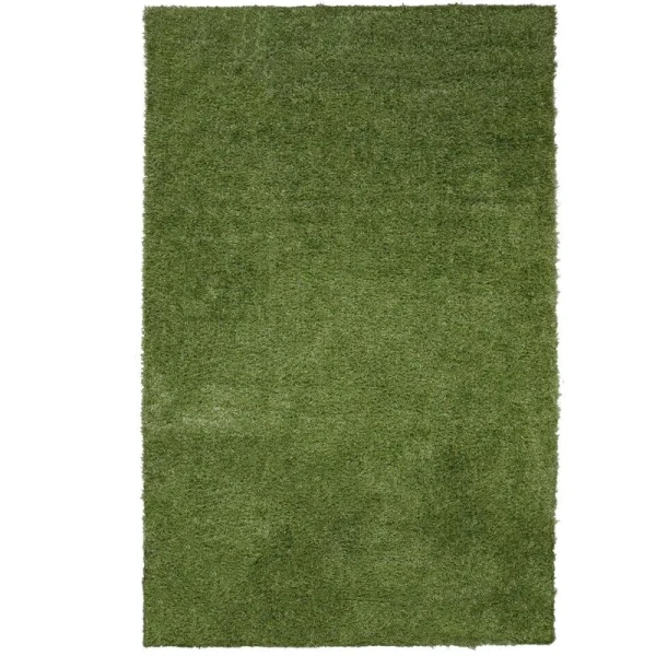 Ottomanson Pet Training Easy Clean 3 ft. x 4 ft. Indoor/Outdoor Green Reusable Training Artificial Grass Pad, Runner Rug
