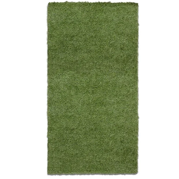Ottomanson Pet Training Easy Clean 3 ft. x 5 ft. Indoor/Outdoor Green Reusable Training Artificial Grass Pad, Runner Rug
