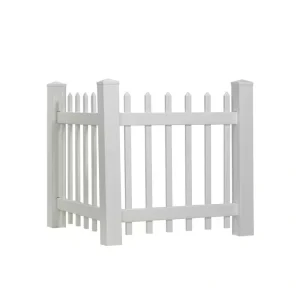 Outdoor Essentials Chelsea 3 ft. x 3 ft. White Vinyl Spaced Picket Accent Fence Panel