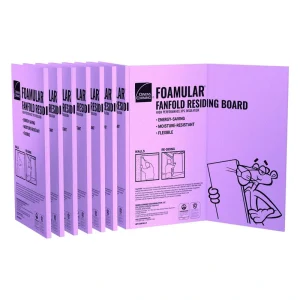 Owens Corning R-1 (25 PSI) FOAMULAR Extruded Polystyrene Foam Fanfold Underlayment Insulation 1/4″ x 48″ x 50′ – Square Edge