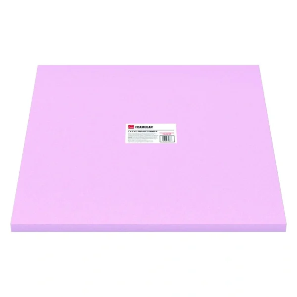 Owens Corning R-5 (15 PSI) FOAMULAR Extruded Polystyrene Foam Board Project Panel 1″ x 2′ x 2′ – Square Edge
