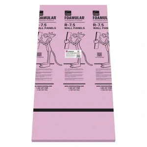 Owens Corning R-7.5 (15 PSI) FOAMULAR Extruded Polystyrene Foam Board Project Panel 1-1/2” x 22-1/4” x 48”