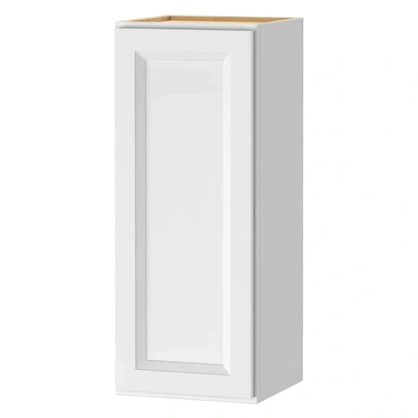 PELHAM & WHITE Keyport Shaker 12 in. W x 12 in. D x 30 in. H Plywood Tool-Free Ready To Assemble Wall Kitchen Cabinet in White