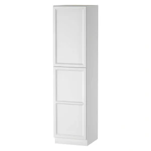 PELHAM & WHITE Keyport Shaker 18 in. W x 24 in. D x 96 in. H Plywood Tool-Free Ready To Assemble Pantry Kitchen Cabinet in White