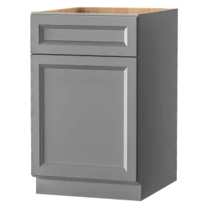 PELHAM & WHITE Keyport Shaker 21 in. W x 24 in. D x 34.5 in. H in Charcoal Plywood Tool-Free Ready To Assemble Base Kitchen Cabinet