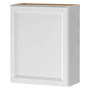 PELHAM & WHITE Keyport Shaker 24 in. W x 12 in. D x 30 in. H Plywood Tool-Free Ready To Assemble Wall Kitchen Cabinet in White