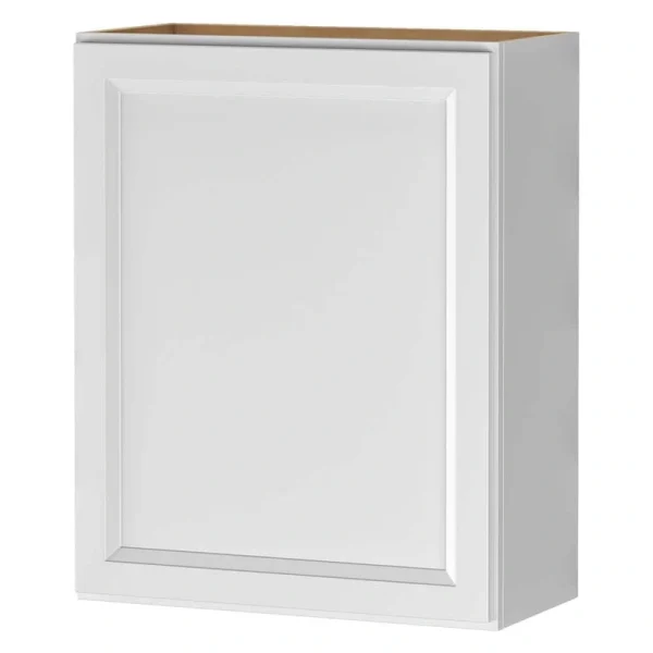PELHAM & WHITE Keyport Shaker 24 in. W x 12 in. D x 30 in. H Plywood Tool-Free Ready To Assemble Wall Kitchen Cabinet in White