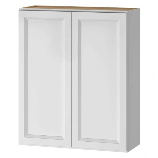 PELHAM & WHITE Keyport Shaker 30 in. W x 12 in. D x 36 in. H Plywood Tool-Free Ready To Assemble Wall Kitchen Cabinet in White