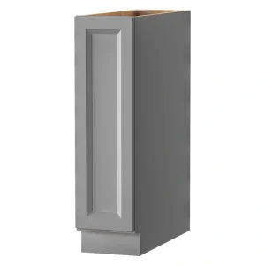 PELHAM & WHITE Keyport Shaker 9 in. W x 24 in. D x 34.5 in. H in Charcoal Plywood Tool-Free Ready To Assemble Base Kitchen Cabinet